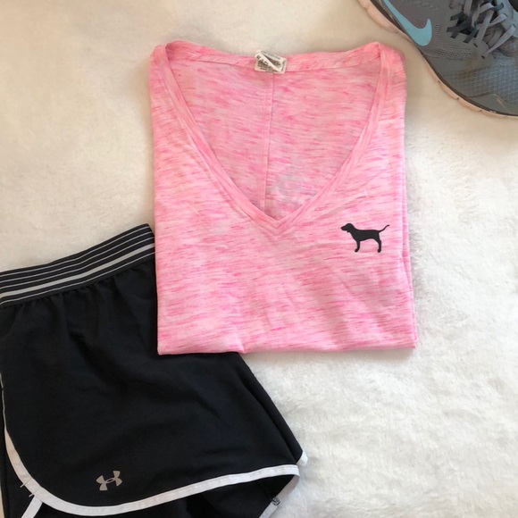 PINK Victoria's Secret Tops - {PINK} V-neck Tee